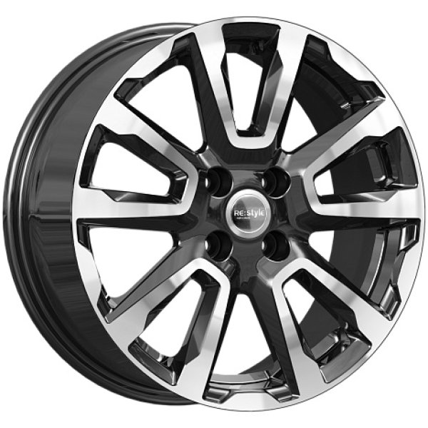 Диск литой 16*6,5 4*100 Et50 60,1 Lada Vesta FL алмаз черный KC1026 IFree