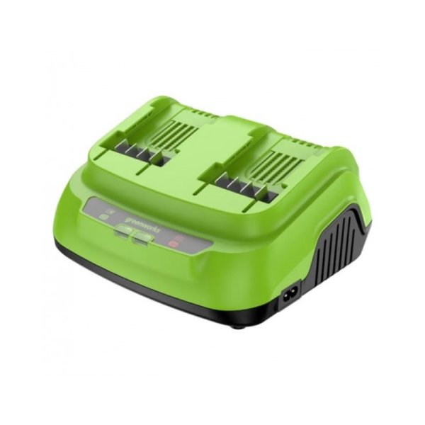 Ультрабыстрое двойное зарядное устройство Greenworks G24X2C8, 24V, 8A 