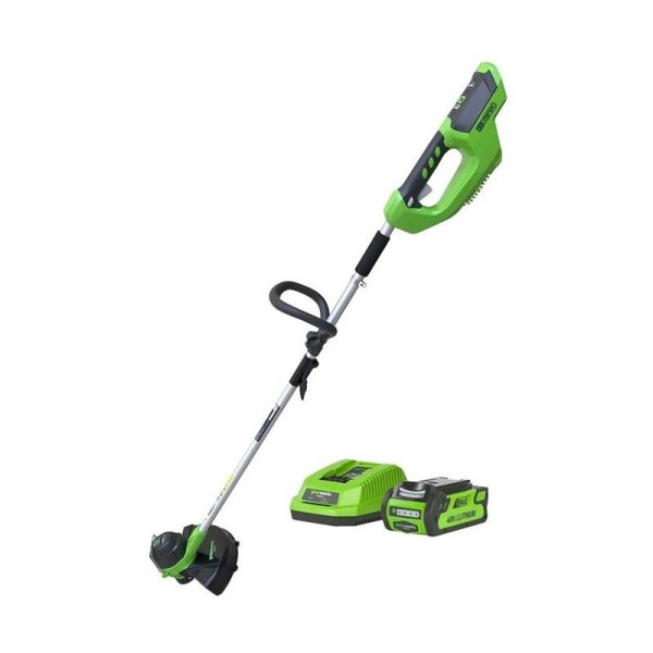 Триммер аккумуляторный Greenworks G40LTK4, 40V, 30 см, с 1хАКБ 4 Ач и ЗУ