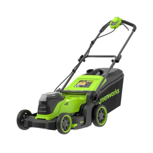 Газонокосилка аккумуляторная Greenworks GD24X2LM411 ,  2х24V, 41 см, бесщеточная, без АКБ и ЗУ