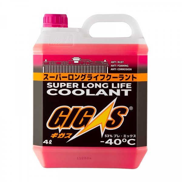 Антифриз Gigas Super Long Life Coolant -40 розовый 4л