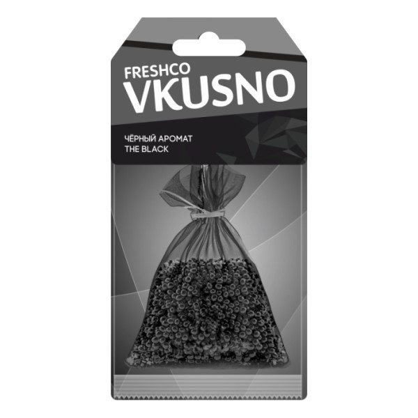 Ароматизатор подвесной мешок Freshco Vkusno Черный аромат