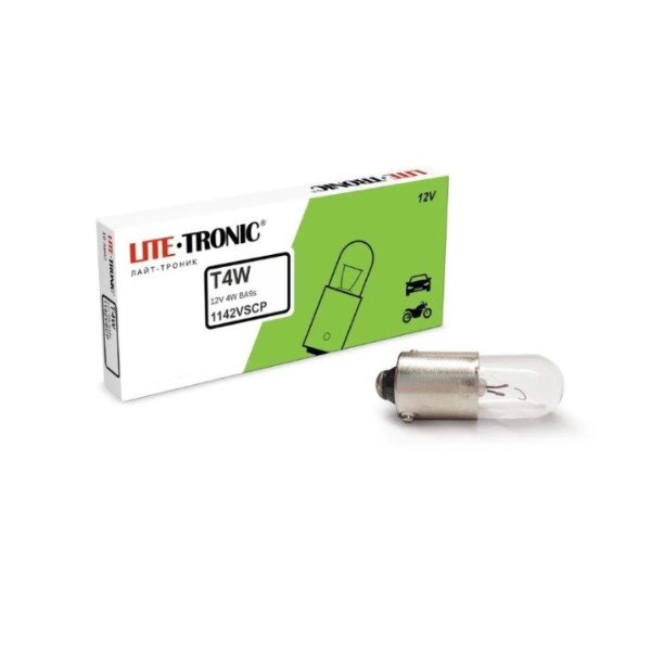 Лампа T4W Lite-Tronic 12V 4W BA9s