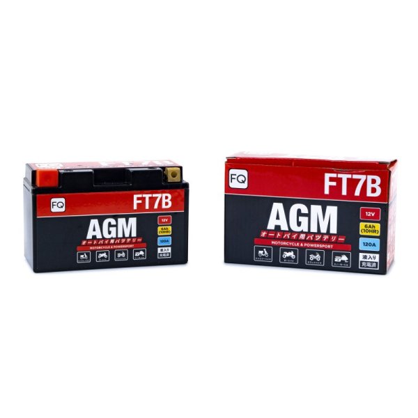 Аккумулятор мото FQ FT7B AGM 6 А/ч R