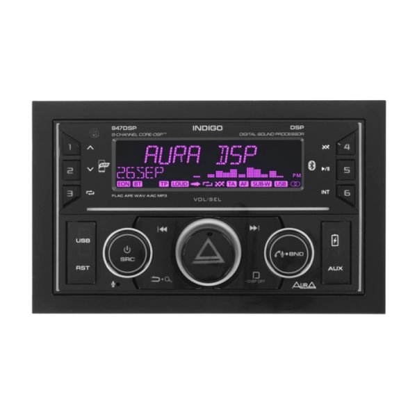 Автомагнитола AURA INDIGO 847 DSP MKII USB -ресивер