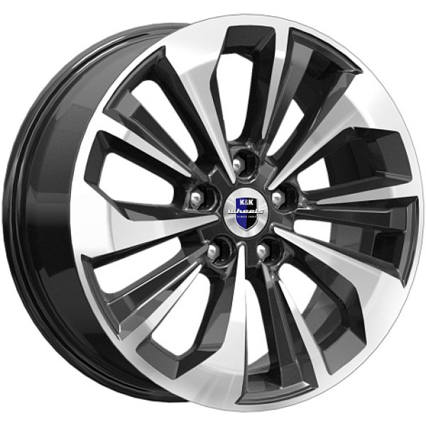 Диск литой 17*7 5*114,3 Et50 67,1 Авиор (КС936-15) Алмаз Черный КиК