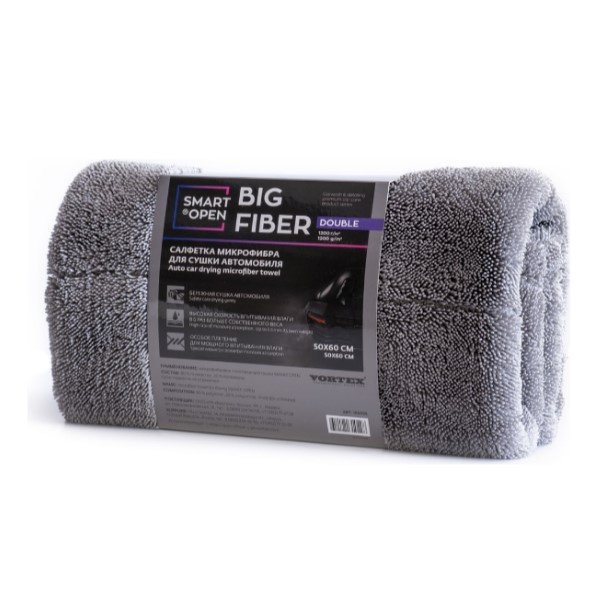 Салфетка микрофибра 50*60см Big Fiber Double 