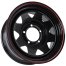Диск стальной 16*7 5*139,7 Et0 108,5 SW01 Shinning Black With 2 Red Line Grizzly