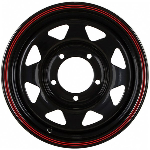 Диск стальной 15*7 5*139,7 Et15 108,5 SW01 Shinning Black With 2 Red Line Grizzly