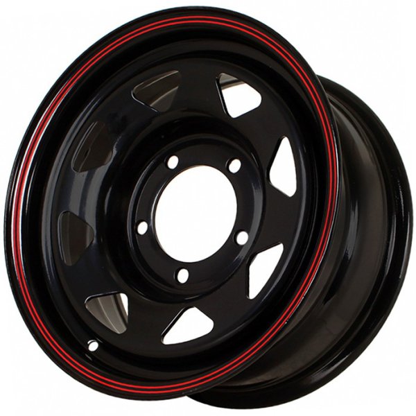 Диск стальной 15*7 5*139,7 Et15 108,5 SW01 Shinning Black With 2 Red Line Grizzly