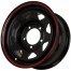 Диск стальной 15*7 5*139,7 Et15 108,5 SW01 Shinning Black With 2 Red Line Grizzly