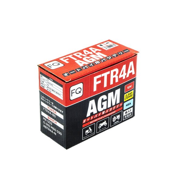 Аккумулятор мото FQ FTR 4A 2,3 А/ч L
