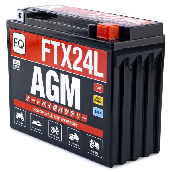 Аккумулятор мото FQ FTX24L AGM 21,0 А/ч L