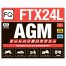 Аккумулятор мото FQ FTX24L AGM 21,0 А/ч L