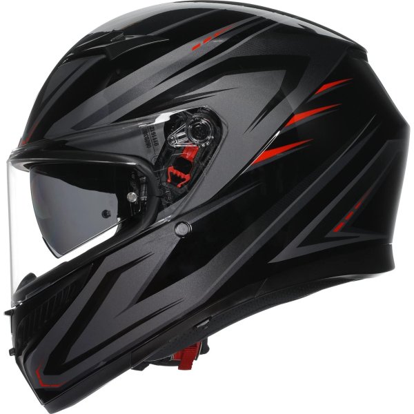 Мотошлем K3 Syth black/red XXL 18381001_021_XXL
