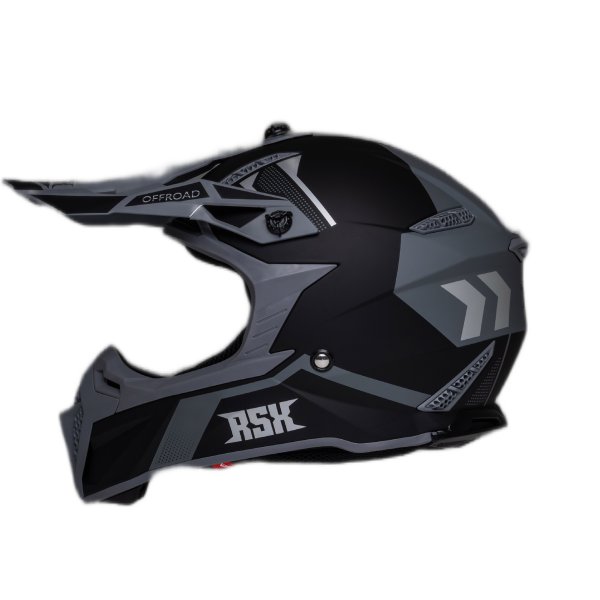 ШЛЕМ эндуро RSX Drive (черно-серый матовый, (63-64 см) 2XL)