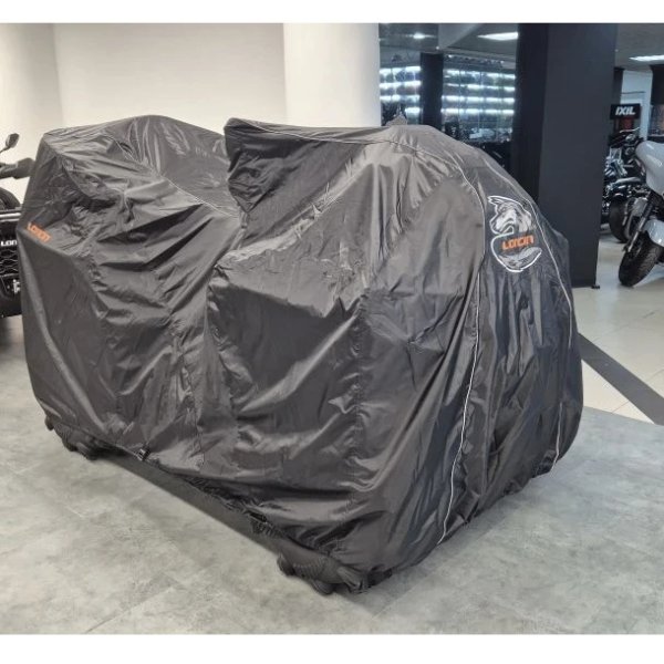 Чехол для квадроцикла транспортировочный  LONCIN XWOLF 1000 MUD черно-красный, логотип LONCIN