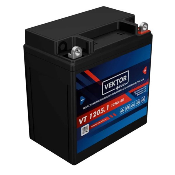 Аккумулятор мото VEKTOR HDV1205.1 5 А/ч L