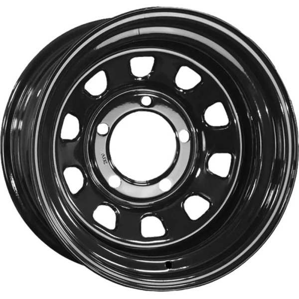 Диск стальной 15*7 5*139,7 Et0 110,1 УАЗ 4x4 Semicircle Gloss Black ZEPP