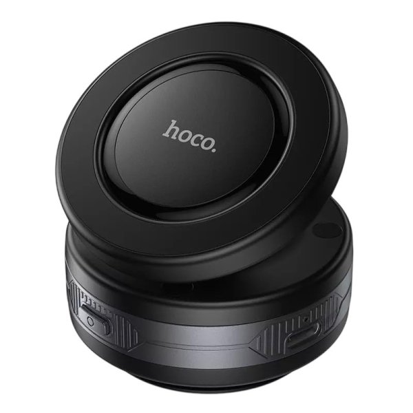 Держатель авто магнитный Hoco H87 c электрической присоской (Black metallic)