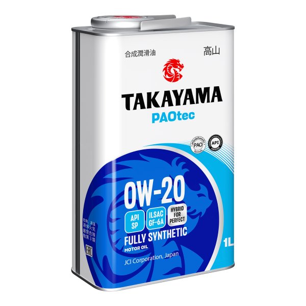 Масло моторное Takayama Paotec 0W20 SP/GF-6A 1