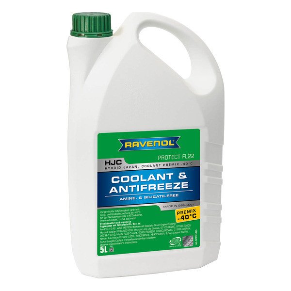 Антифриз Ravenol HJC Hybrid Japanese Coolant Premix -40C зеленый 5л