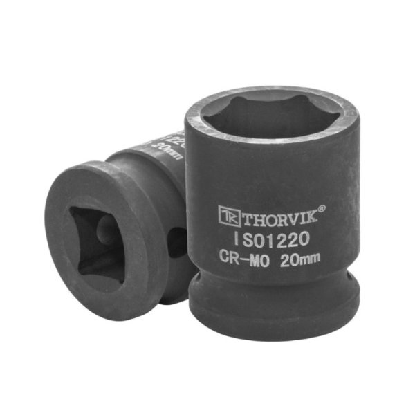 Головка торцевая 6-гранная 1/2&amp;#039;&amp;#039;DR 20мм ударная длина-38мм Thorvik