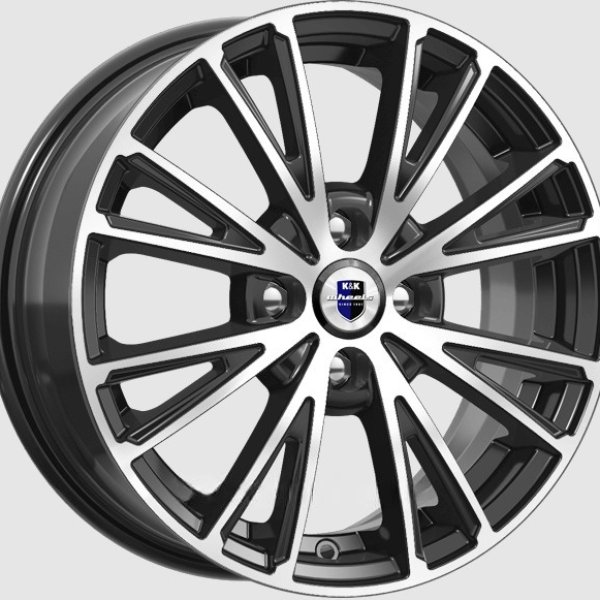 Диск литой 16*6 4*100 Et49 54,1 Меандр-ориг. Almaz black КС879