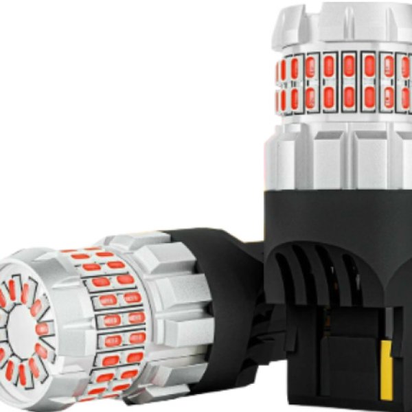 Лампа светодиодная T20(W21W) 12/24V(W3x16d) Lumen Drop D (красный свет) 2шт