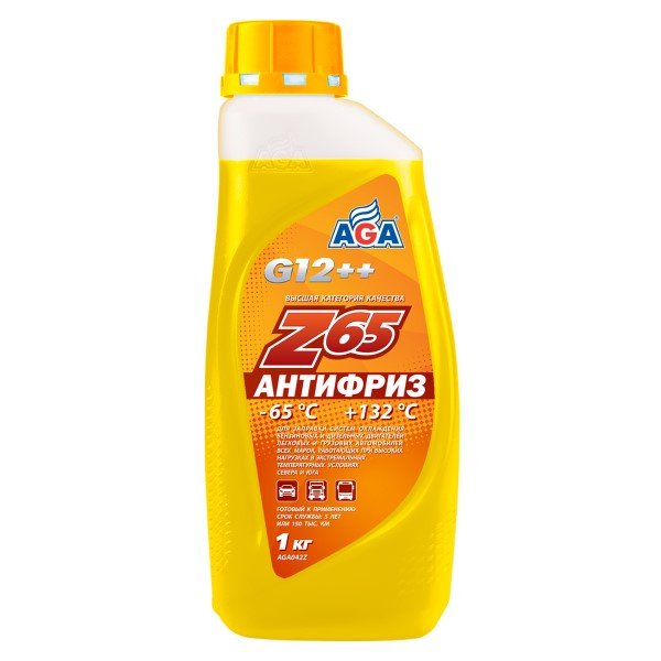 Антифриз AGA AGA042Z желтый Z65 Россия 0,946