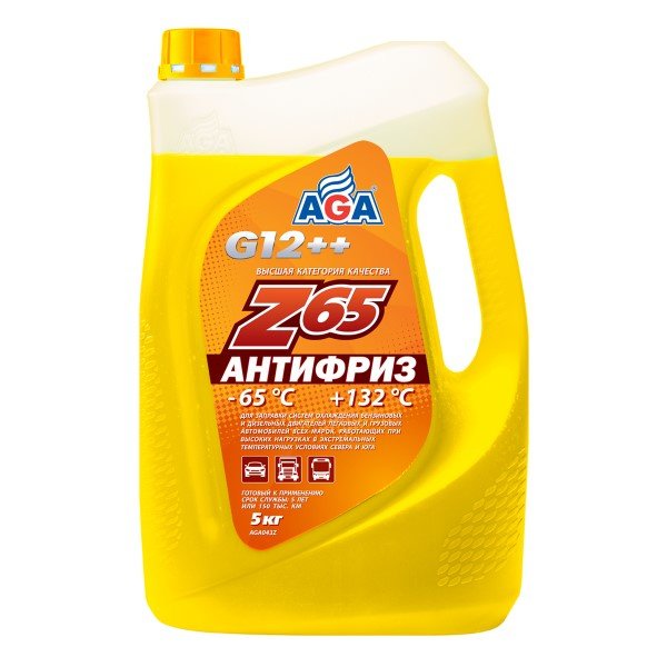 Антифриз AGA AGA043Z желтый Z65 Россия 5