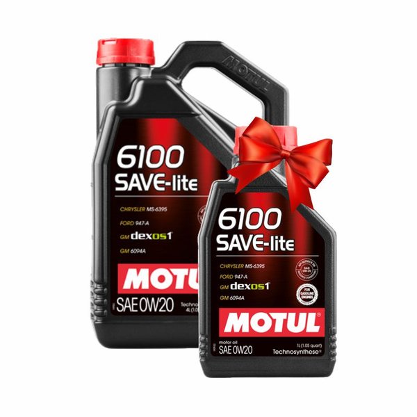 Масло моторное Motul 6100 Save-Lite 0W20 Акция 4+1