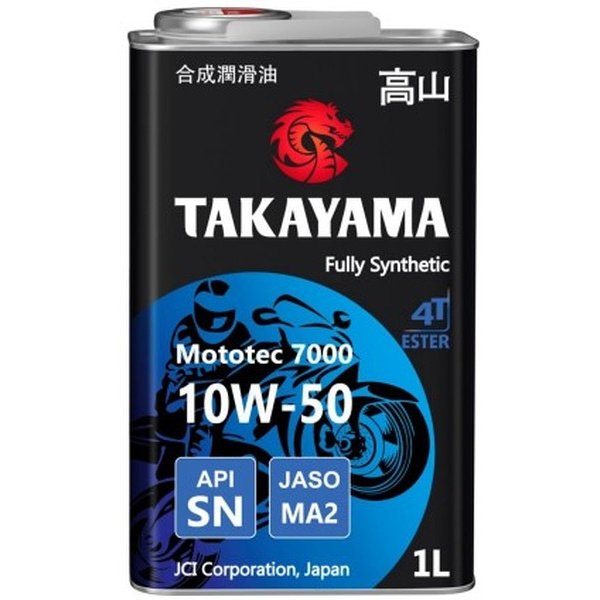Масло моторное Takayama 4-T Mototec 7000 10W50 1