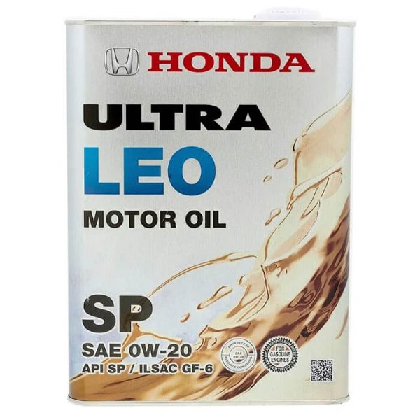 Масло моторное Оригинальное Honda 0w20 Ultra LEO SP Япония 4