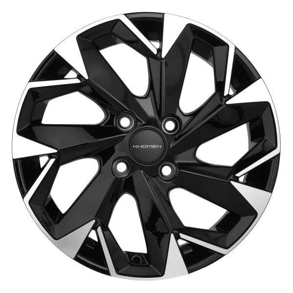 Диск литой 15*6 4*100 Et50 60,1 KHW1508 (Vesta) Black-FP Khomen
