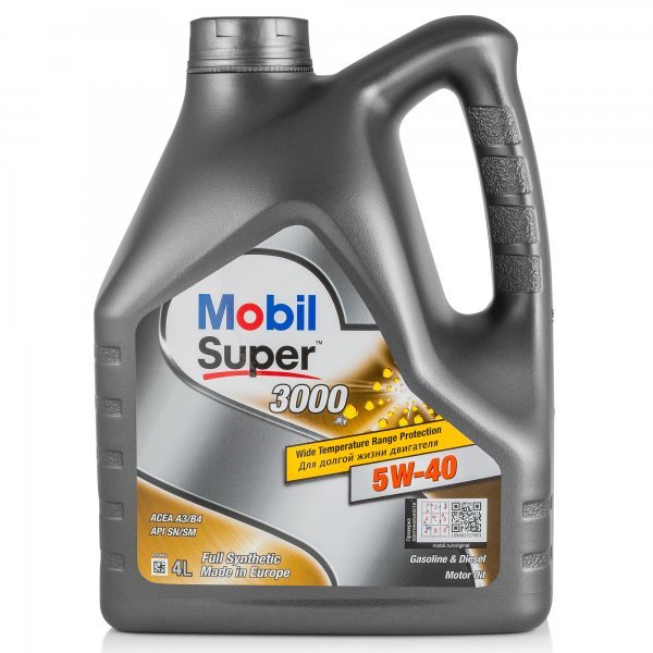Масло моторное Mobil Super 3000 X1 5W40 4