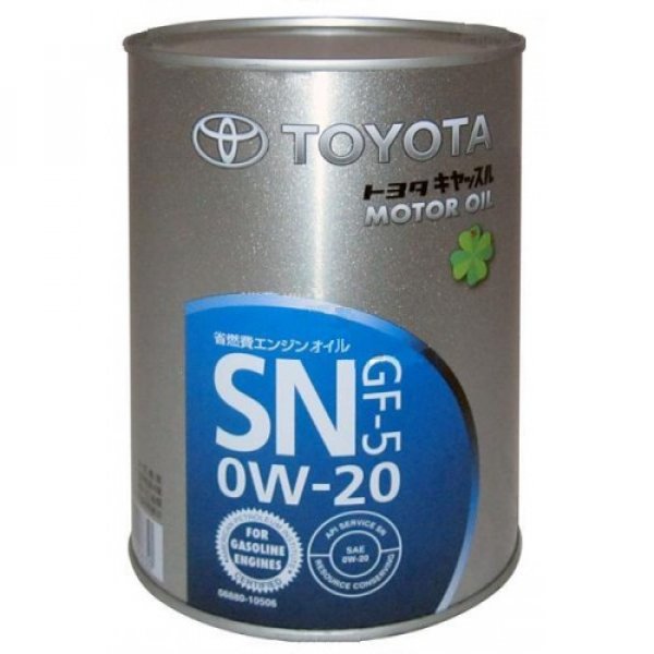 Масло моторное Оригинальное Toyota 0w20 SN Япония 1 (Ж.Банка)