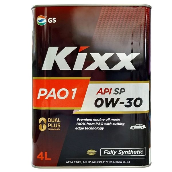 Масло моторное Kixx PAO1 0W30 SP Корея 4л