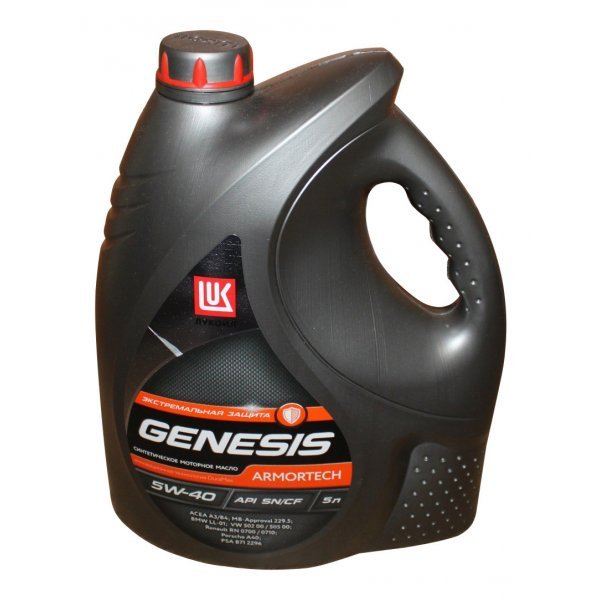 Масло моторное Лукойл Genesis Armortech 5W40 SN Акция золотая полка Россия 4