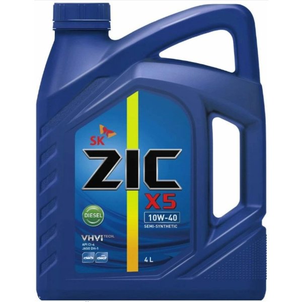 Масло моторное Zic X5 Diesel 10W40 4 Корея