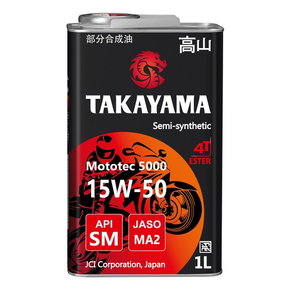Масло моторное Takayama 4-T Mototec 5000 15W50 1