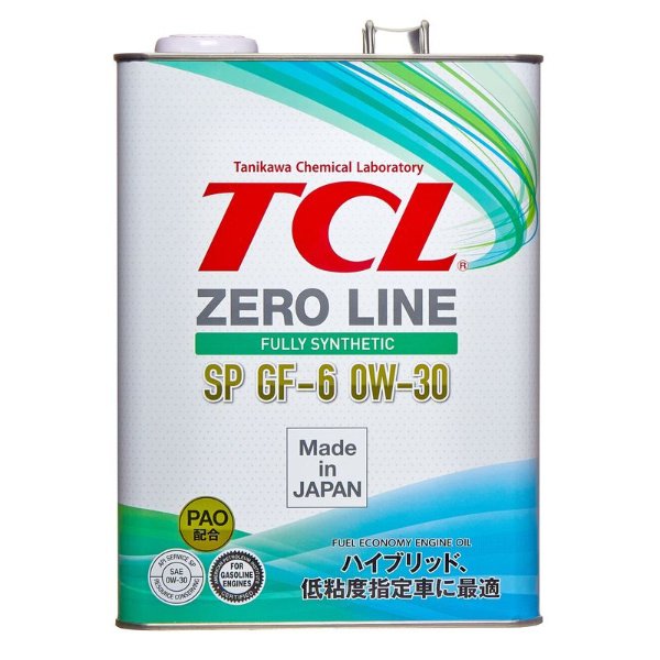 Масло моторное TCL Zero Line Fuel Synthetic 0W30 SP/GF-6 4