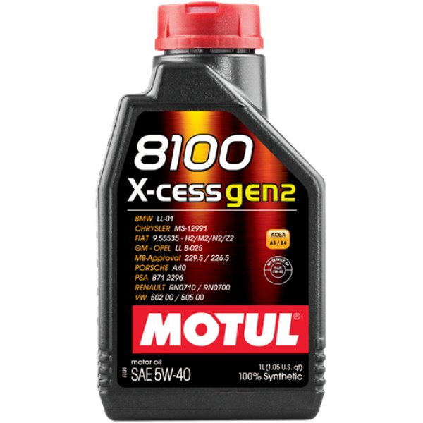 Масло моторное Motul 8100 X-Cess Gen2 5W40 1