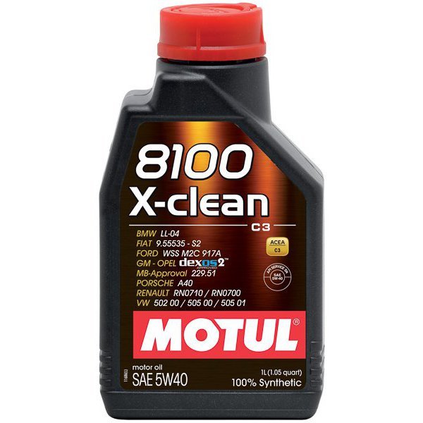 Масло моторное Motul 8100 X-Clean C3 New 5W40 1