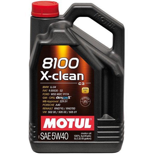 Масло моторное Motul 8100 X-Clean C3 New 5W40 5