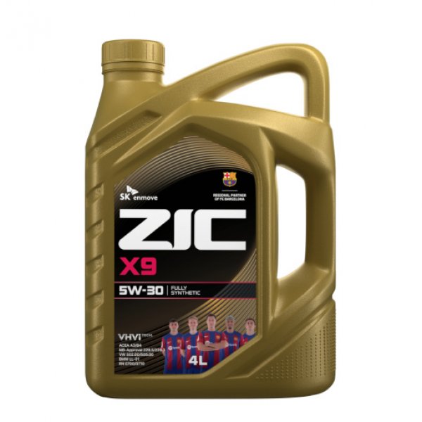 Масло моторное Zic X9 5W30 SP 4 Корея 