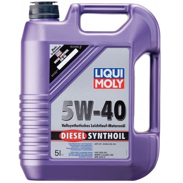 Масло моторное Ликви-Моли 5w40 Synthoil Diesel 1927 Германия 5л
