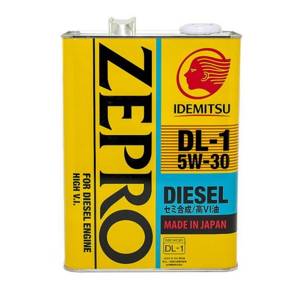 Масло моторное Idemitsu Zepro Diesel DL-1 5w30 Япония 4