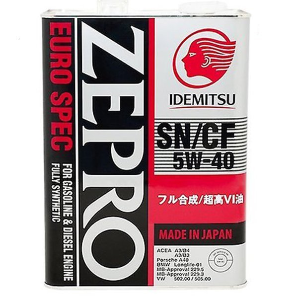 Масло моторное Idemitsu Zepro Euro Spec 5W40 SN/CF  4