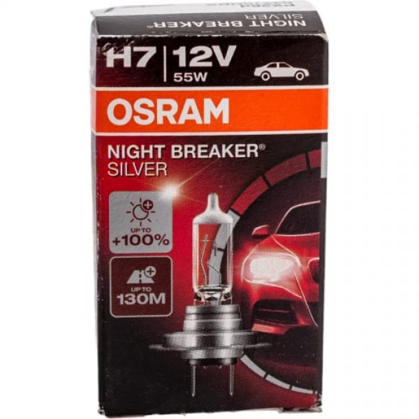 Лампа H7 Osram 64210NBS_HCB  55W+100% (бокс 2шт.) Германия